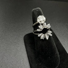 14k white gold wedding set placed w diamonds
