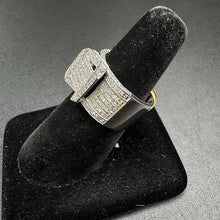 14k womens diamond encrusted ring (8.6)