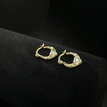 14k yellow gold baby hoop earrings