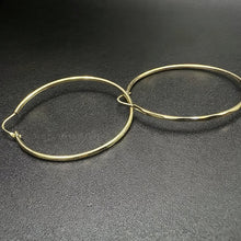 14k yellow gold hoop earrings