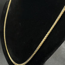14k yellow gold box link chain