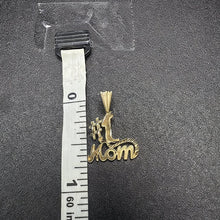 14k yellow gold #1 mom pendant