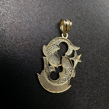 14k gold pices pendant