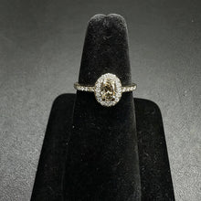 14k yellow gold ring w choclate diamond in center