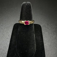 14k yellow gold ring w ruby stone