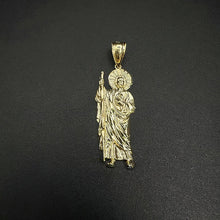14k yellow gold solid st. judes pendant
