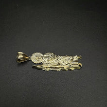 14k yellow gold solid st. judes pendant