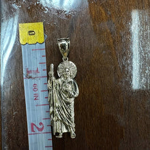 14k yellow gold solid st. judes pendant
