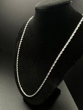 14k white gold rope chain