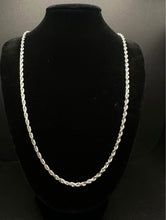 10k white gold rope chain