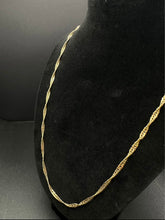 14k Gold twisted chain 20”