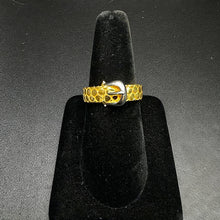 24k snake belt ring w white gold buckle (10.1)