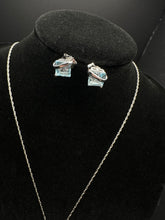925 fine silver necklace set w matching earrings