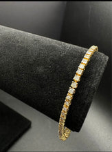 10k yellow gold tennis bracelet w 1.25 cttw in diamonds