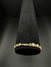 14k yellow gold sunflower bracelet