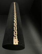 14k yellow gold curb link bracelet