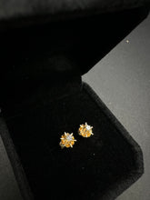 14k star diamond stud earrings (12pts)