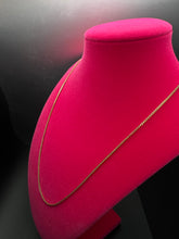 18k gold box link chain