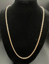14k rose gold rope chain