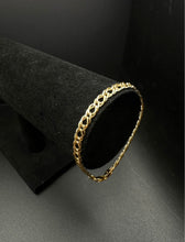 10k yellow gold chino link bracelet