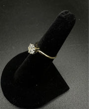 14k gold wedding ring w 1CT brilliant cut diamond