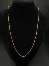 18k yellow gold ball necklace