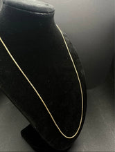 18k gold box link chain