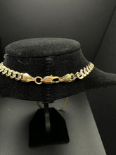 14k Cuban link diamond cut chain