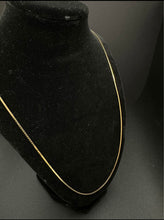14k gold box link chain