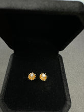 14k star diamond stud earrings (12pts)