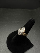 10k gold diamond cluster ring