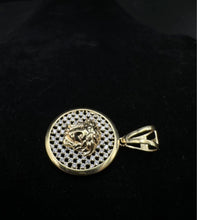 14k gold joker pendant w czs