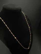 18k yellow gold ball necklace