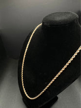 14k rose gold rope chain