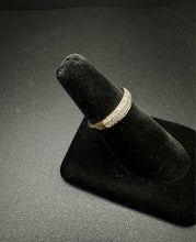 14k gold pave diamond ring