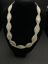 925 sterling silver lacy collar necklace