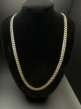 14k Cuban link diamond cut chain