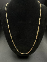 14k Gold twisted chain 20”