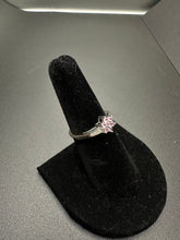 10k gold ring w pink sapphires