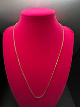 18k gold box link chain