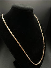 14k rose gold rope chain