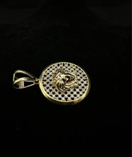 14k gold joker pendant w czs