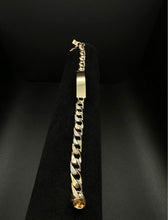 10k TRI-colored ID bracelet