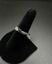 14k wedding set w diamonds & black diamonds