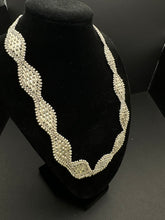 925 sterling silver lacy collar necklace