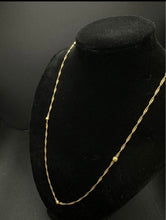 18k yellow gold ball necklace