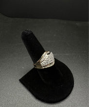 10k gold diamond cluster ring