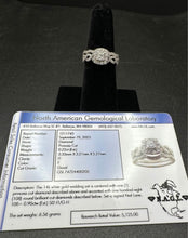 14k white gold braided wedding set w 22pt princess cut center diamond