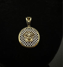 14k gold joker pendant w czs