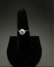 14k gold wedding ring w 1CT brilliant cut diamond